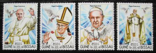 Potovn znmky Guinea-Bissau 2015 Pape Frantiek Mi# 7745-48 Kat 14