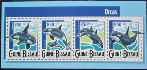 Poštovní známky Guinea-Bissau 2015 Kosatka dravá Mi# 7929-32 Kat 14€