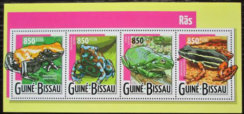 Poštovní známky Guinea-Bissau 2015 Žáby Mi# 7933-36 Kat 13€