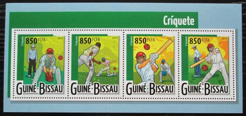 Poštovní známky Guinea-Bissau 2015 Kriket Mi# 7996-99 Kat 14€