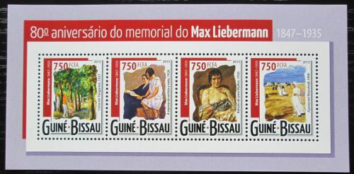 Poštovní známky Guinea-Bissau 2015 Umìní, Max Liebermann Mi# 7843-46 Kat 12€