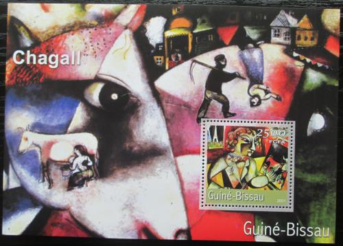 Poštovní známka Guinea-Bissau 2001 Umìní, Marc Chagall Mi# Block 340 Kat 8.50€