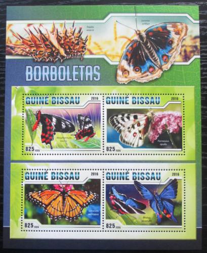Poštovní známky Guinea-Bissau 2016 Motýli Mi# 8594-97 Kat 12.50€ 