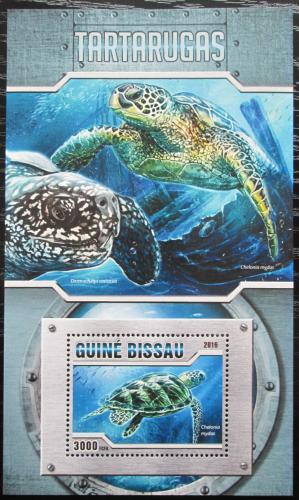 Poštovní známka Guinea-Bissau 2016 Želvy Mi# Block 1489 Kat 11€