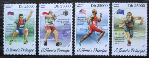 Poštovní známky Svatý Tomáš 2013 MS v lehké atletice Mi# 5451-54 Kat 10€