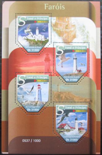 Poštovní známky Svatý Tomáš 2015 Majáky Mi# 6440-43 Kat 12€