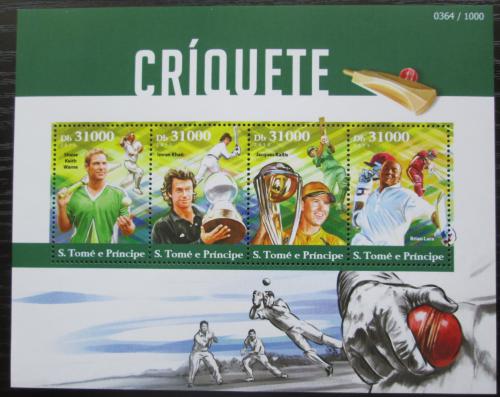 Poštovní známky Svatý Tomáš 2015 Kriket Mi# 6293-96 Kat 12€