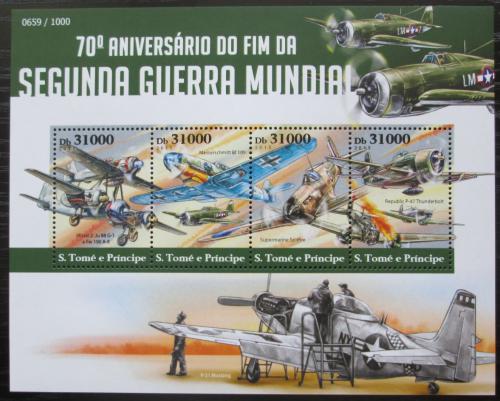 Poštovní známky Svatý Tomáš 2015 Letadla z 2. svìtové války Mi# 6248-51 Kat 12€