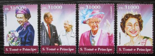 Poštovní známky Svatý Tomáš 2015 Královna Alžbìta II. Mi# 6268-71 Kat 12€