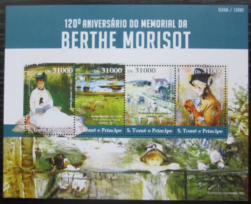 Poštovní známky Svatý Tomáš 2015 Umìní, Berthe Morisot Mi# 6228-31 Kat 12€