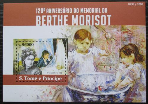 Poštovní známka Svatý Tomáš 2015 Umìní, Berthe Morisot Mi# Block 1099 Kat 10€