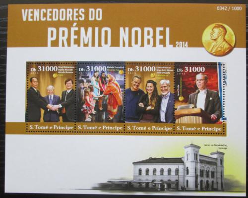 Poštovní známky Svatý Tomáš 2015 Nositelé Nobelovy ceny Mi# 6273-76 Kat 12€