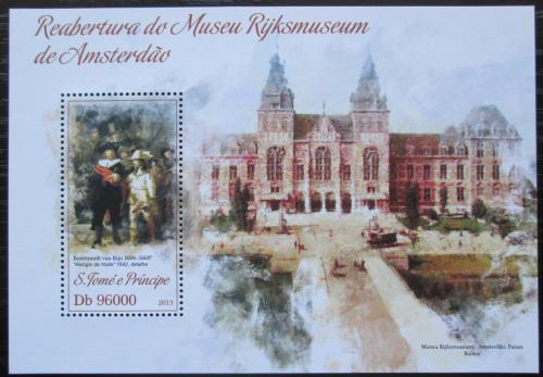 Poštovní známka Svatý Tomáš 2013 Umìní, Rijksmuseum Mi# Block 907 Kat 10€