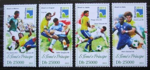 Poštovní známky Svatý Tomáš 2013 MS ve fotbale Mi# 5356-59 Kat 10€ 