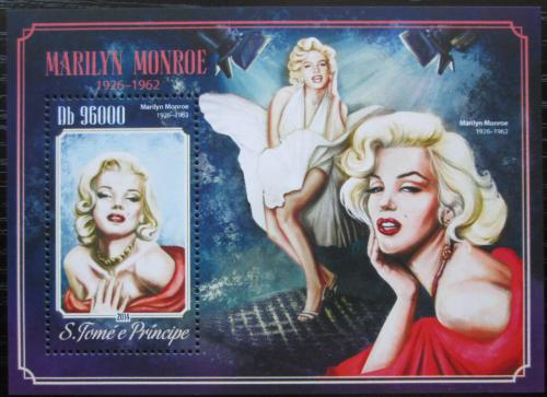 Poštovní známka Svatý Tomáš 2014 Marilyn Monroe Mi# Block 1046 Kat 10€