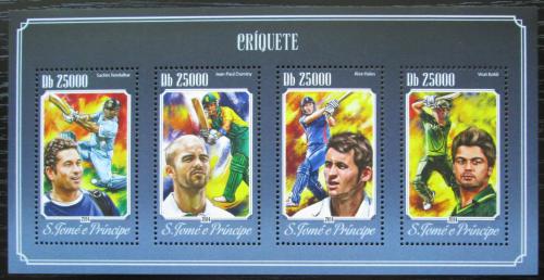 Poštovní známky Svatý Tomáš 2014 Kriket Mi# 5865-68 Kat 10€