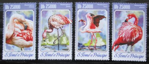Poštovní známky Svatý Tomáš 2014 Plameòáci Mi# 5810-13 Kat 10€