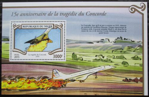 Poštovní známka Niger 2015 Concorde Mi# Block 460 Kat 12€