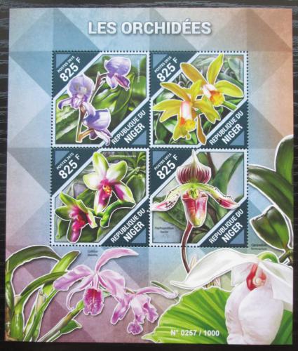Poštovní známky Niger 2015 Orchideje Mi# 3862-65 Kat 13€