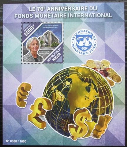 Poštovní známka Niger 2015 Mezinárodní mìnový fond Mi# Block 488 Kat 11€