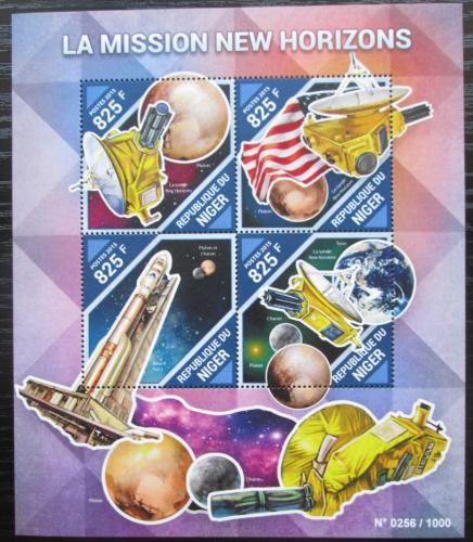 Poštovní známky Niger 2015 Vesmírná mise New Horizons Mi# 3937-40 Kat 13€
