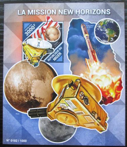 Poštovní známka Niger 2015 Vesmírná mise New Horizons Mi# Block 492 Kat 11€