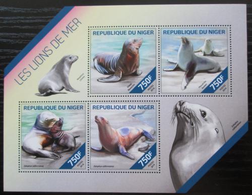 Poštovní známky Niger 2014 Lachtani Mi# 2860-63 Kat 12€