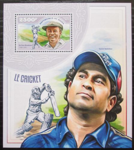 Poštovní známka Niger 2014 Kriket Mi# Block 362 Kat 10€ 