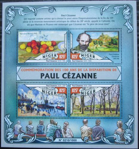 Poštovní známky Niger 2016 Umìní, Paul Cézanne Mi# 3987-90 Kat 13€