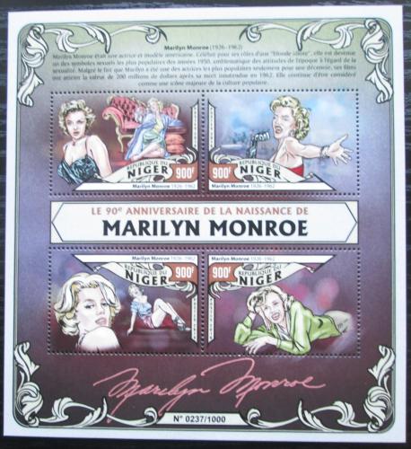 Poštovní známky Niger 2016 Marilyn Monroe Mi# 4012-15 Kat 14€