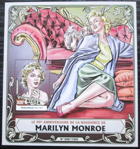 Poštovní známka Niger 2016 Marilyn Monroe Mi# Block 507 Kat 14€