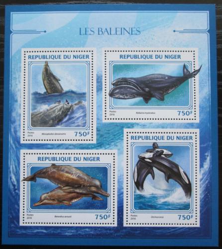 Poštovní známky Niger 2016 Velryby Mi# 4437-40 Kat 12€