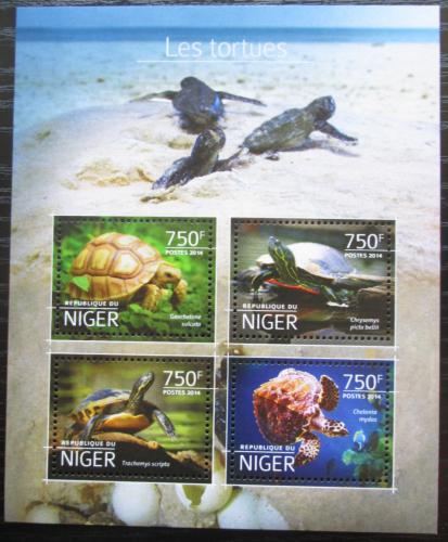 Poštovní známky Niger 2014 Želvy Mi# 3184-87 Kat 12€