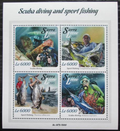 Poštovní známky Sierra Leone 2015 Sportovní rybolov Mi# 6758-61 Kat 11€
