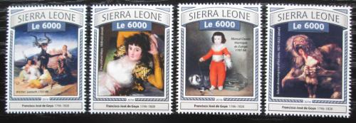 Poštovní známky Sierra Leone 2016 Umìní, Francisco de Goya Mi# 7723-26 Kat 11€