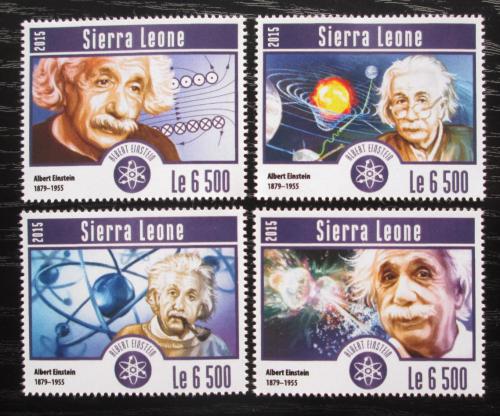 Poštovní známky Sierra Leone 2015 Albert Einstein Mi# 6294-97 Kat 12€