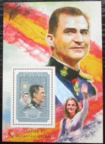 Poštovní známka Guinea 2014 Král Filip VI. Španìlský Mi# Block 2465 Kat 16€
