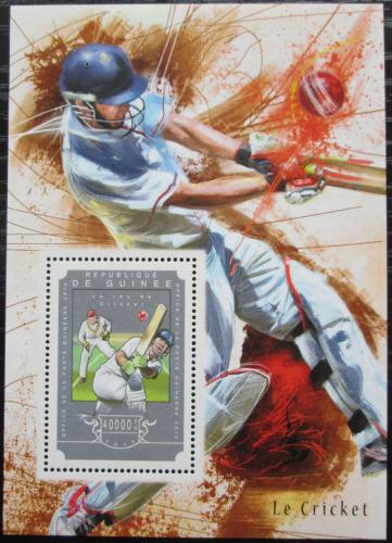 Poštovní známka Guinea 2014 Kriket Mi# Block 2470 Kat 16€ 
