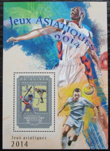 Poštovní známka Guinea 2014 Asijské sportovní hry Mi# Block 2472 Kat 16€
