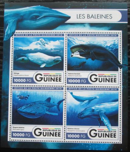 Poštovní známky Guinea 2016 Velryby Mi# 11941-44 Kat 16€