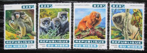 Poštovní známky Niger 2016 Opice Mi# 4617-20 Kat 13€