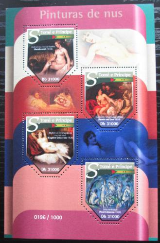 Poštovní známky Svatý Tomáš 2015 Umìní, akty Mi# 6465-68 Kat 12€ 
