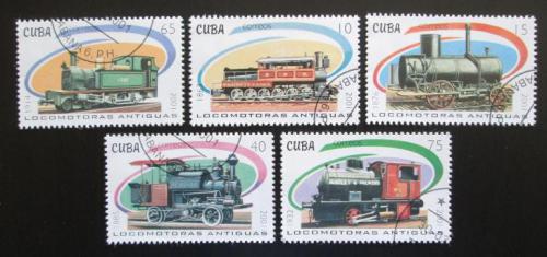 Poštovní známka Kuba 2001 Parní lokomotivy Mii# 4338-42 Kat 6€