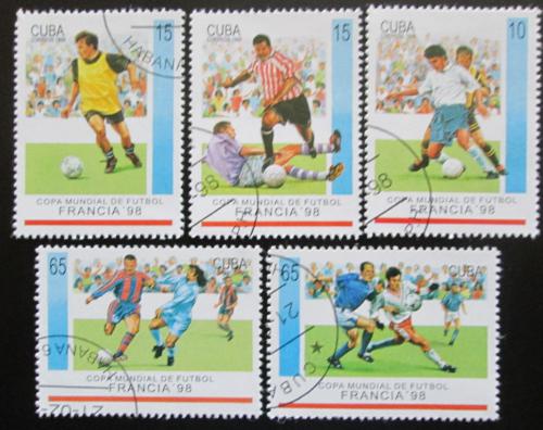 Poštovní známky Kuba 1998 MS ve fotbale Mi# 4084-88
