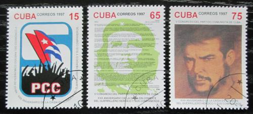 Potovn znmky Kuba 1997 Kongres Komunistick strany Kuby Mi# 4060-62 - zvtit obrzek