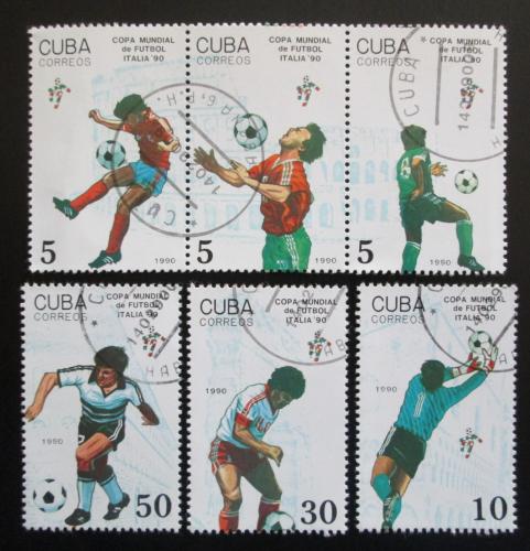 Poštovní známky Kuba 1990 MS ve fotbale Mi# 3356-61