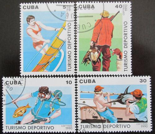 Potovn znmky Kuba 1990 Sportovn turistika Mi# 3398-3401