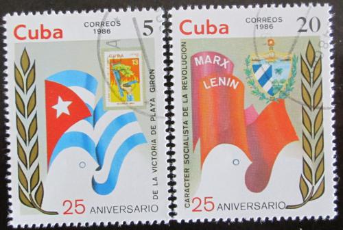Potovn znmky Kuba 1986 Vro Mi# 3012-13