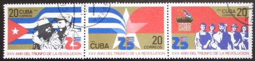Potovn znmky Kuba 1984 Vro revoluce Mi# 2816-18
