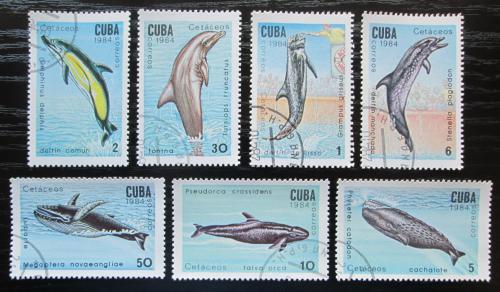Poštovní známky Kuba 1984 Velryby Mi# 2828-34